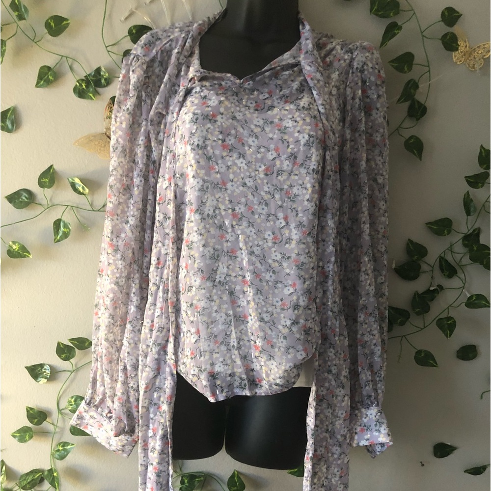 Two piece blouse set